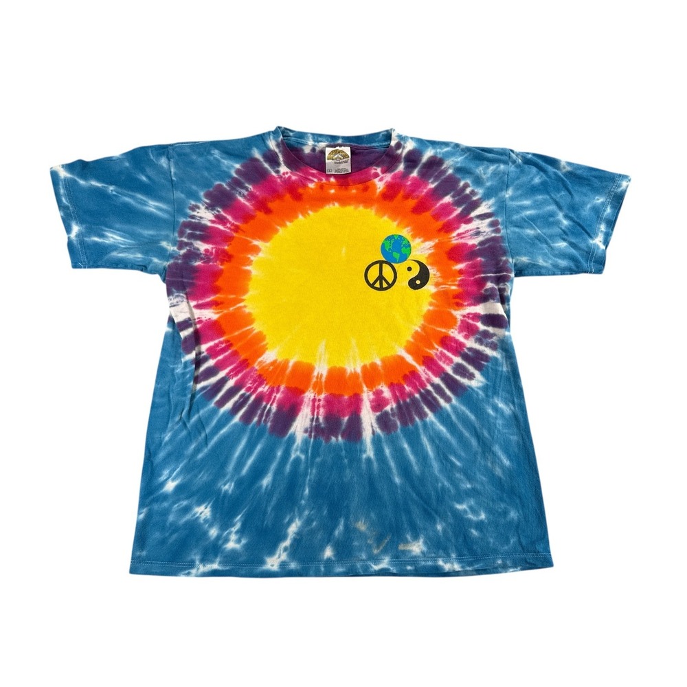 VTG‎ John Lennon Beattles T Shirt Mens Large Tie Dye Graphic Print Dreamer 1993
